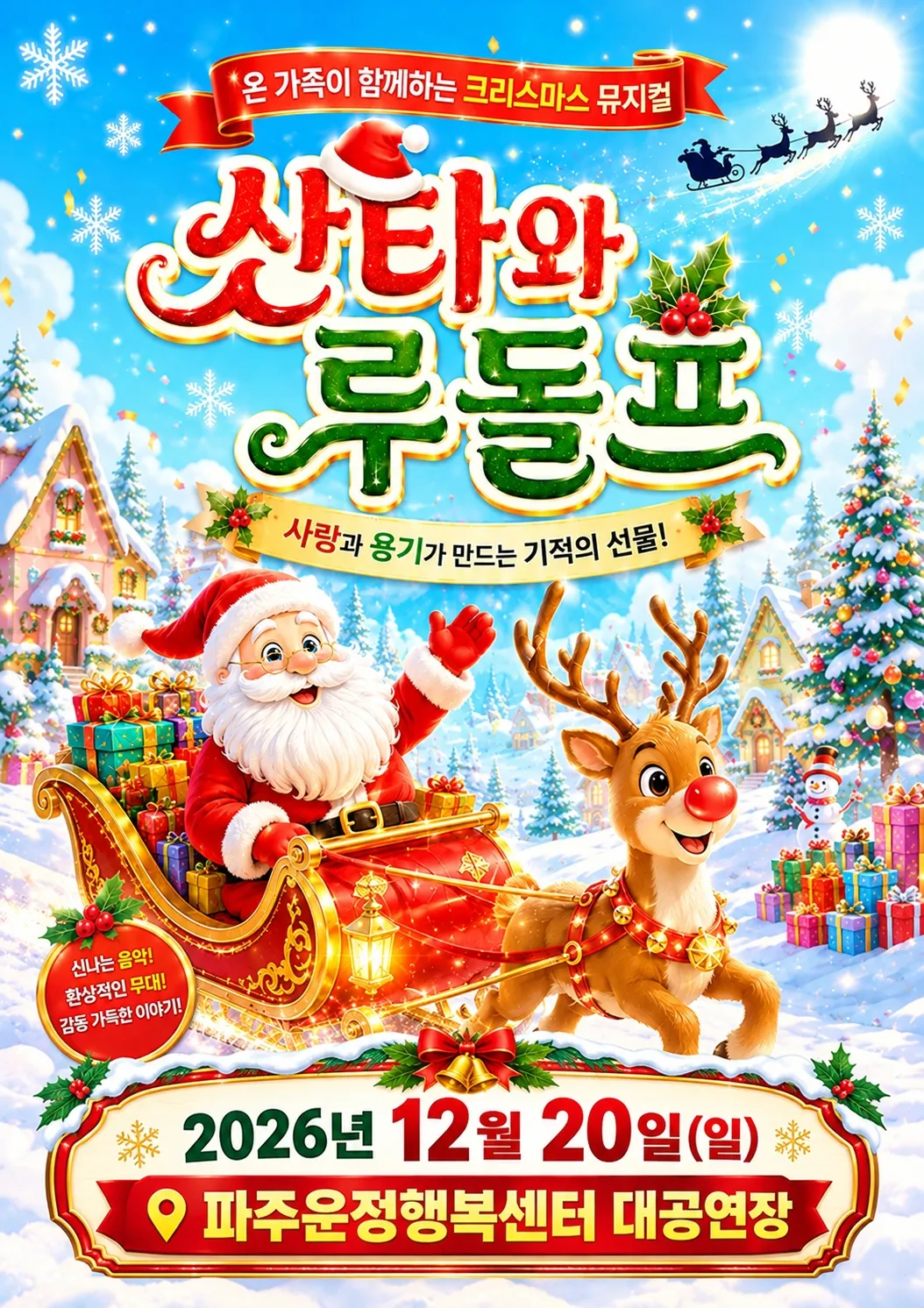 산타와 루돌프 [파주] (파주운정행복센터) 공식 포스터