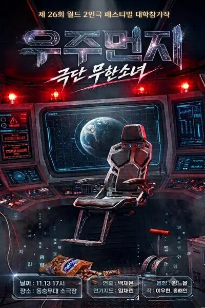 제26회 월드 2인극 페스티벌, 우주먼지 (동숭무대소극장) 공식 포스터