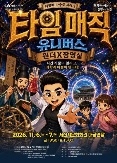 타임매직 유니버스: 원더 X 장영실 [서산] (서산시문화회관) 공식 포스터